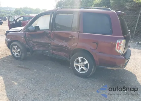 2007 Honda Pilot Ex из США, поврежденный, VIN 5FNYF18447B024053